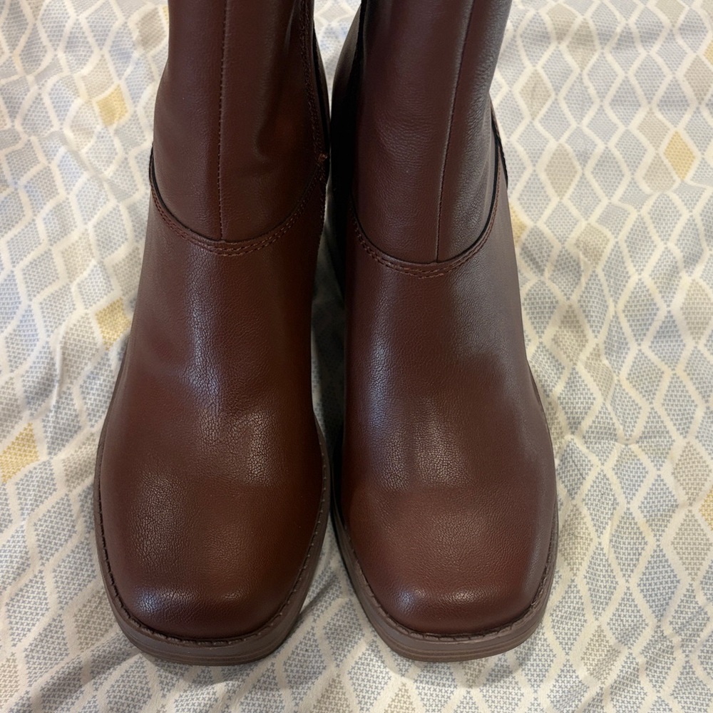 Sun + Stone Brown Chunky Boots - Picture 2 of 4